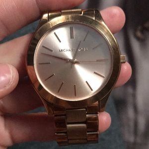 Rose gold Michael Kors watch